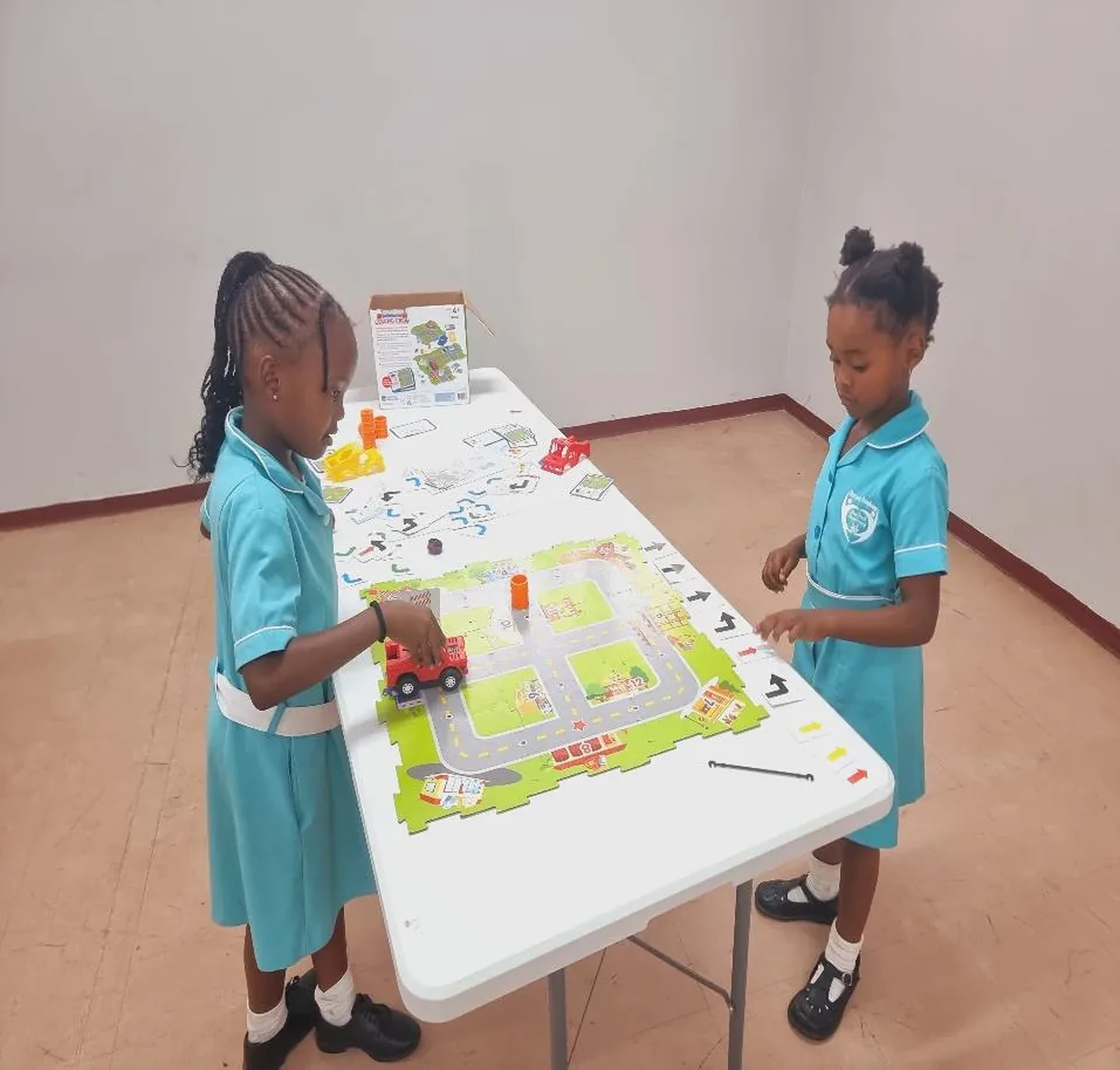 Young people presenting technology projects